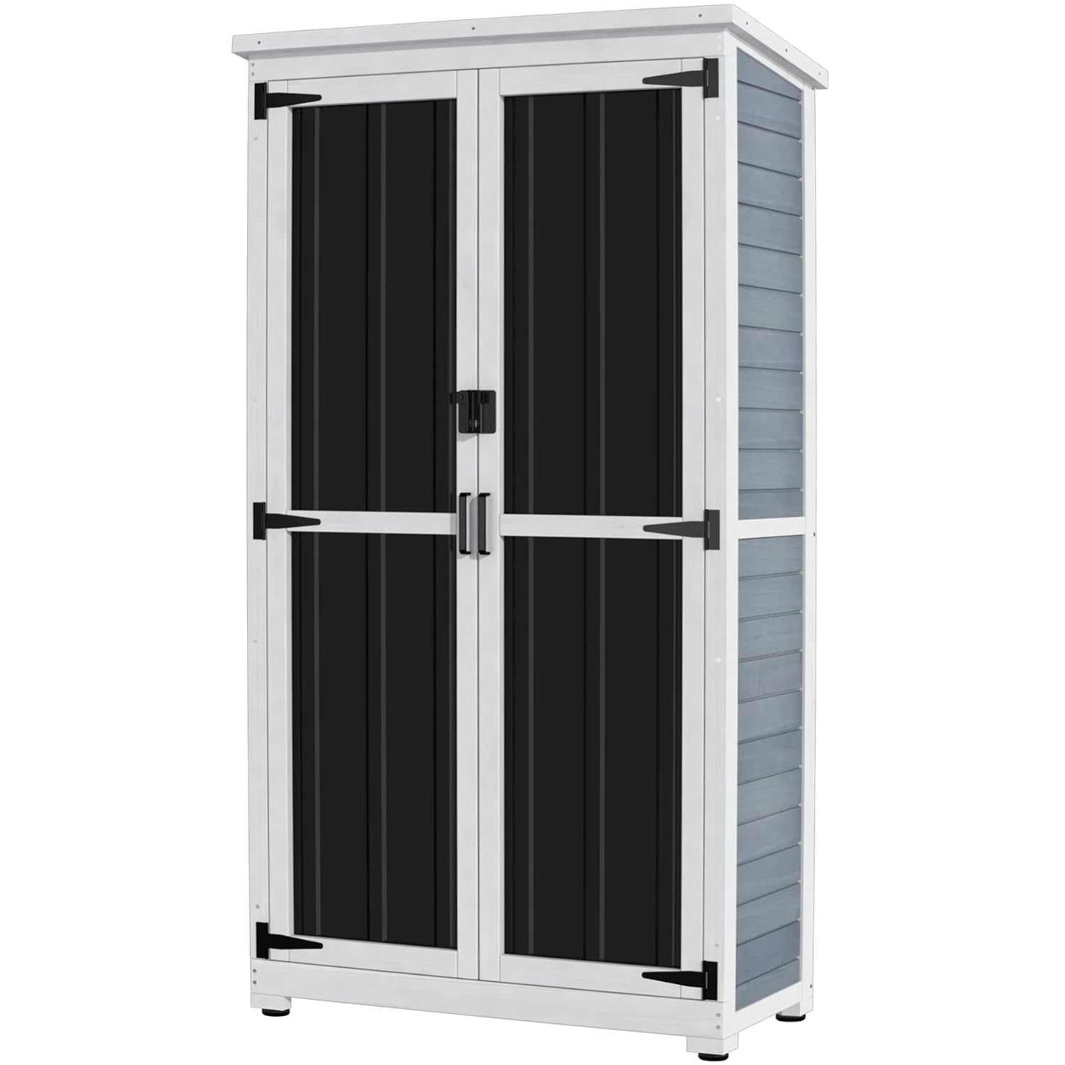 Outdoor Storage Cabinet Wood M - Garden Tools recension och pris