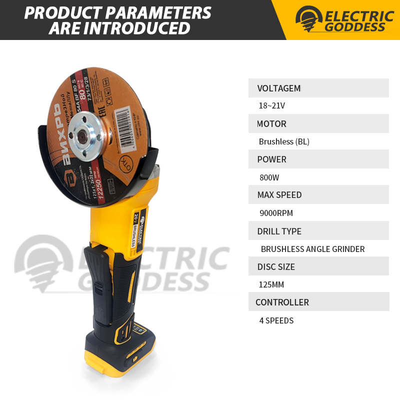 125mm Brushless Angle Grinder  - Brushless Angle Grinder Battery Powered recension och pris