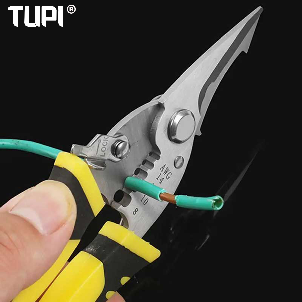 TUPI Pro Electrician Pliers 3  - Automatic Wire Stripper Cutter recension och pris