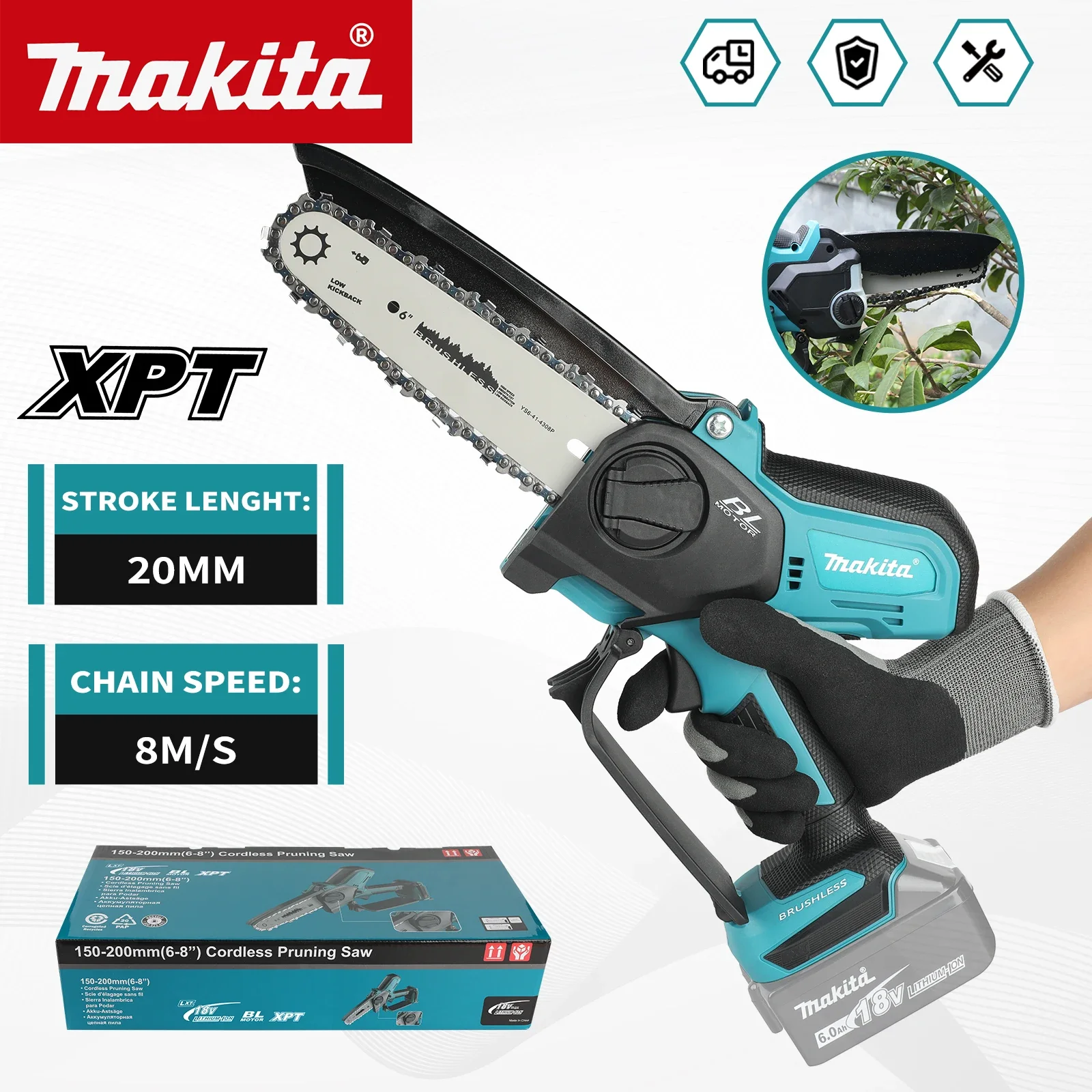 Makita UC286 6 Inch Chain Saw  - Mini Electric Chainsaw 6 Inch recension och pris