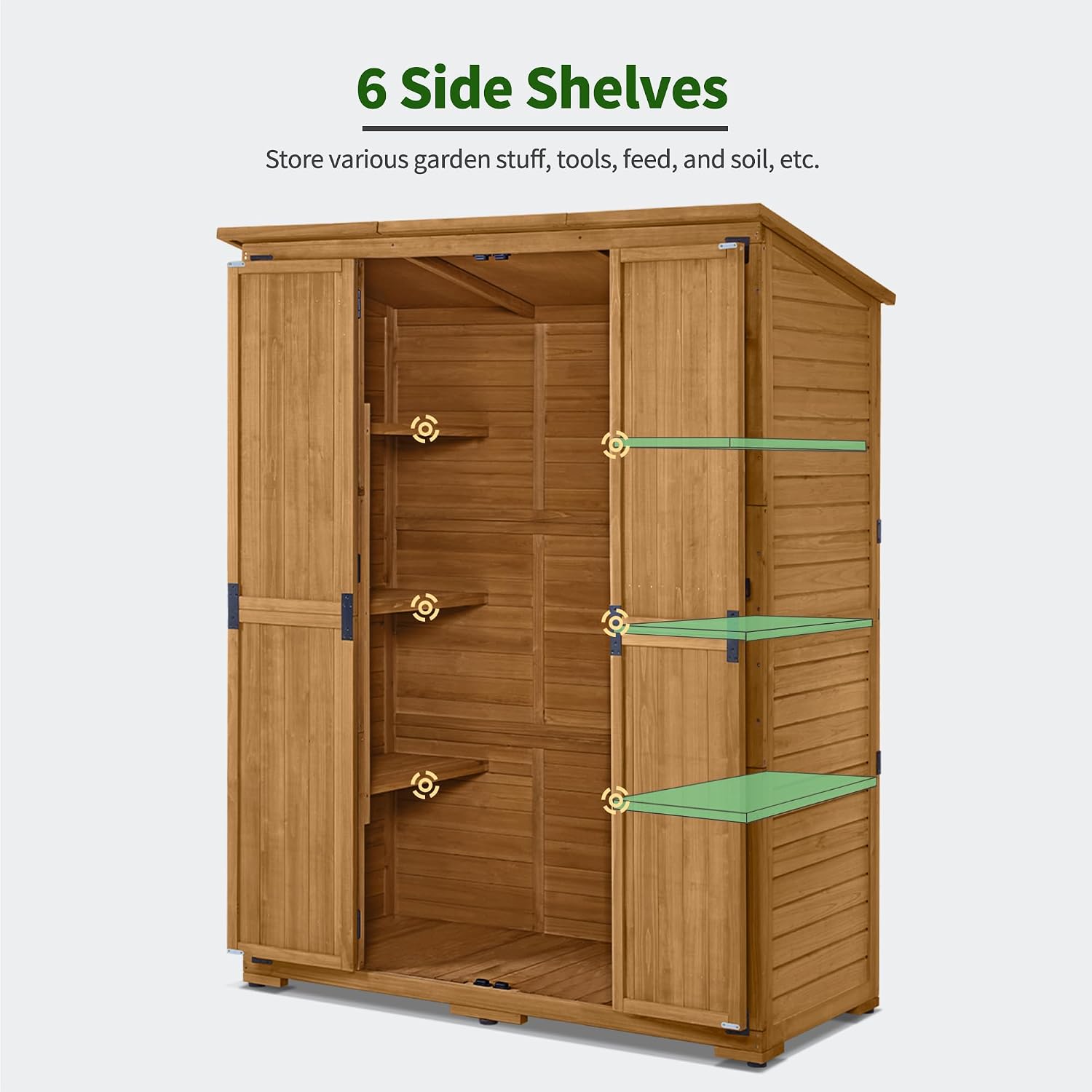 Outdoor Storage Cabinet with S - Garden Tools recension och pris