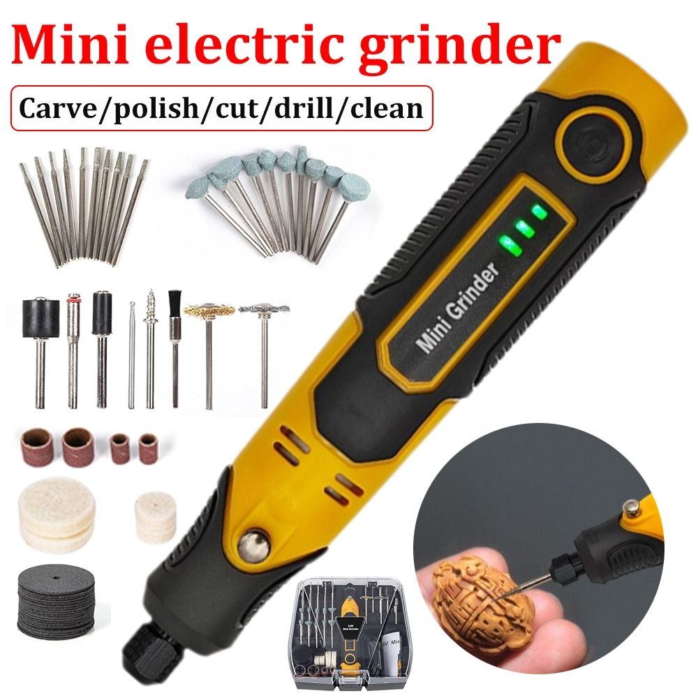 Cordless Mini Grinder 3 Speeds - Cordless Rotary Tool Kit Accessories recension och pris
