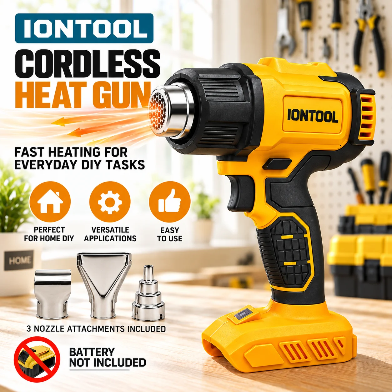 IONTOOL Brushless Cordless Hea - Cordless Heat Gun For Shrink Tubing recension och pris