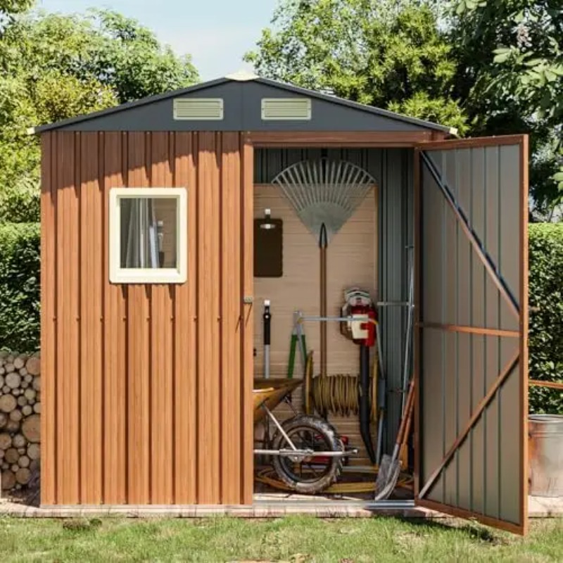 Outdoor Storage Shed 6x4 Ft, L - Garden Tools recension och pris